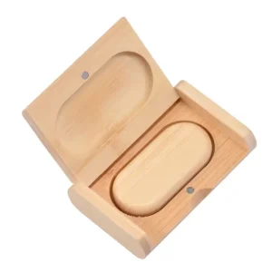 Pendrive de Madera Personalizado con Cajita